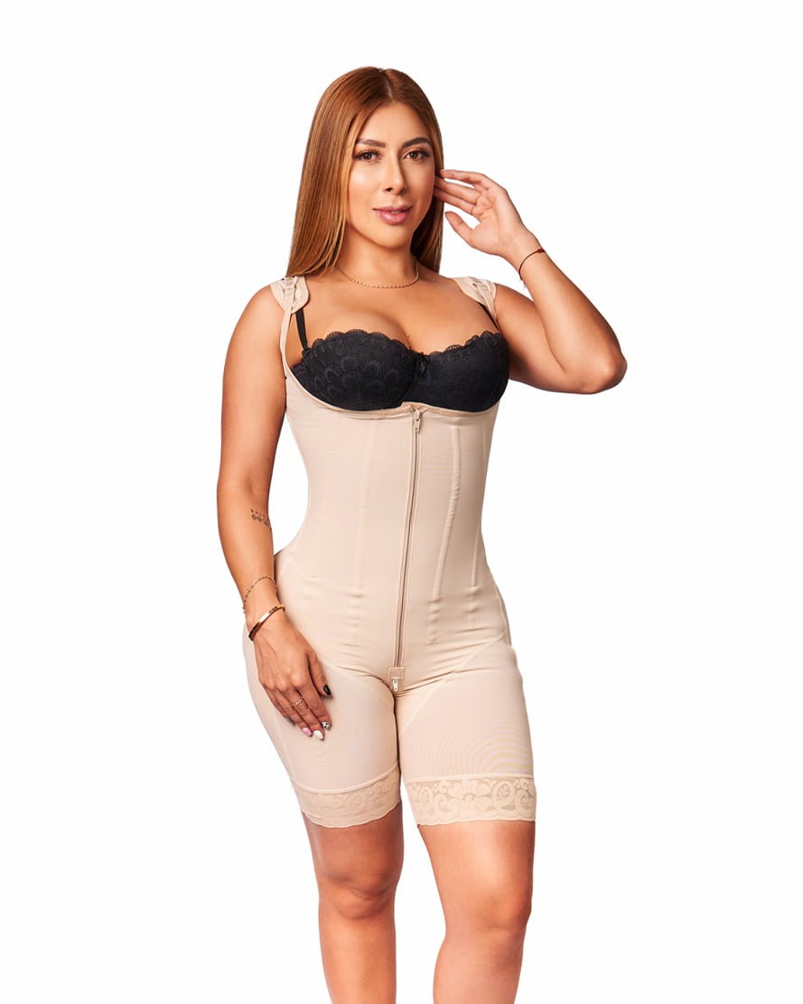 FAJA PRINCESS CORSE 9 VARILLAS MEDIA PIERNA CON CIERRE