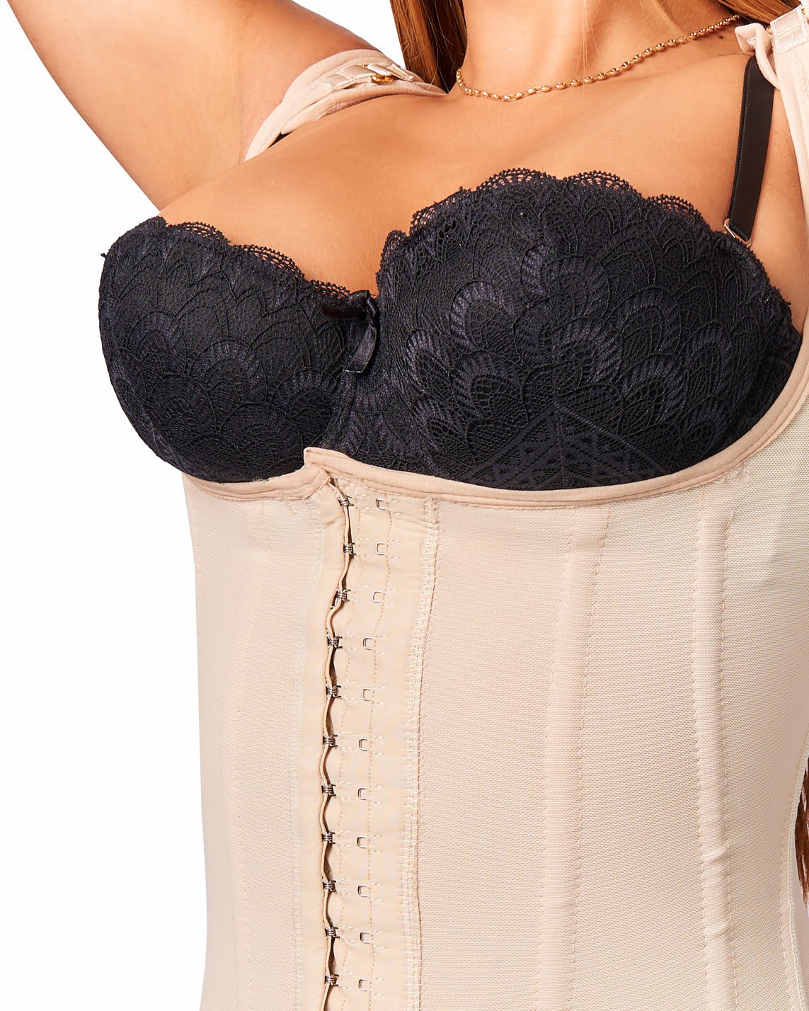 FAJA PRINCESS CORSE 9 VARILLAS MEDIA PIERNA BEIGE - Imagen 4