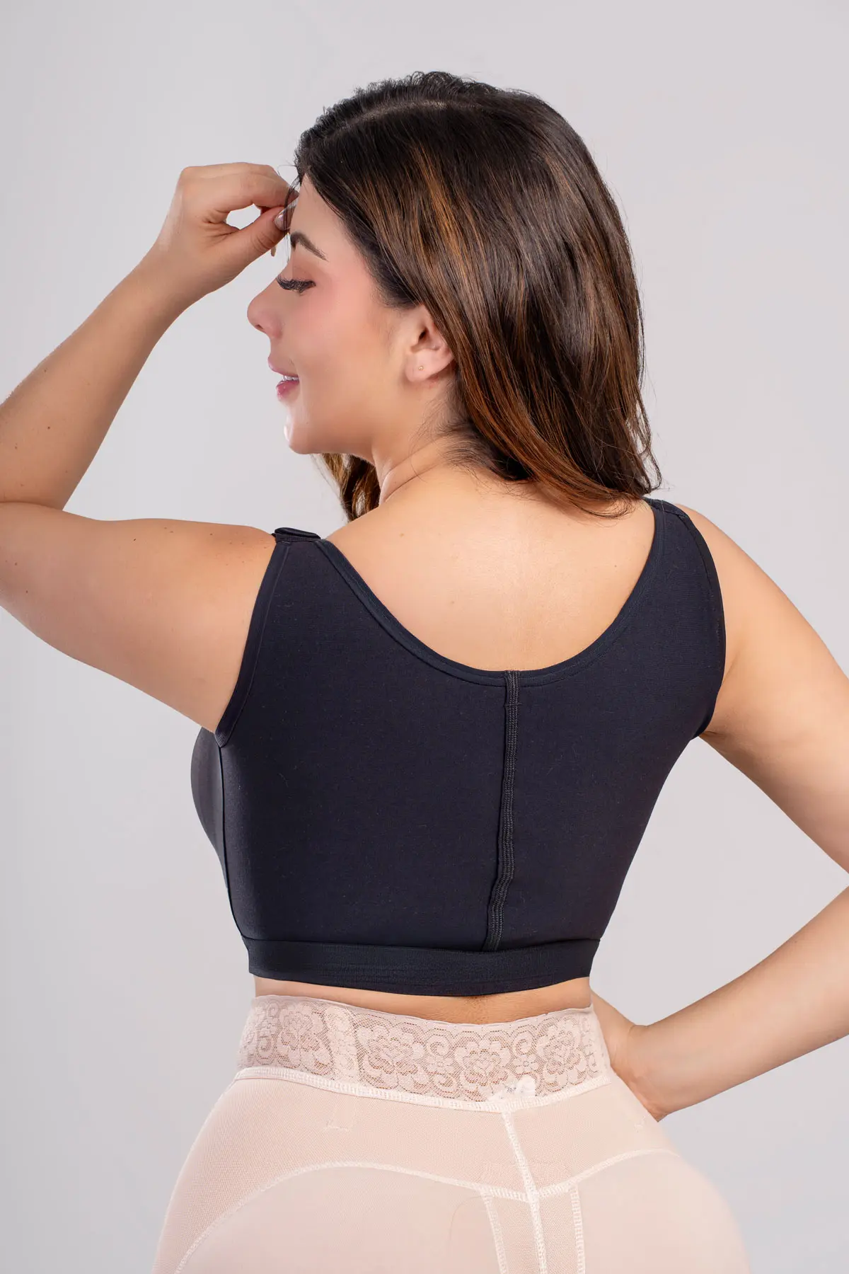 Brasier posquirurgico con realce tira ancha - Imagen 3